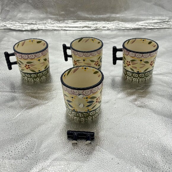 Temptations By Tara Mugs Desert Plate Set Of 8 Ovenware‎ Old World Blue **Read - Picture 8 of 16